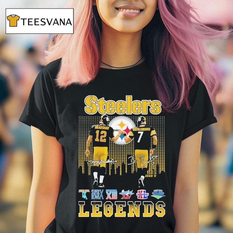  Terry Bradshaw X Ben Roethlisberger Slers Legends Signatures T Shirt