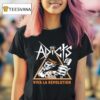 The Adicts Viva La Revolution Skull T Shirt