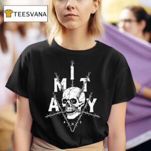 The Amity Affliction Barbed Wire Skull T Shirt
