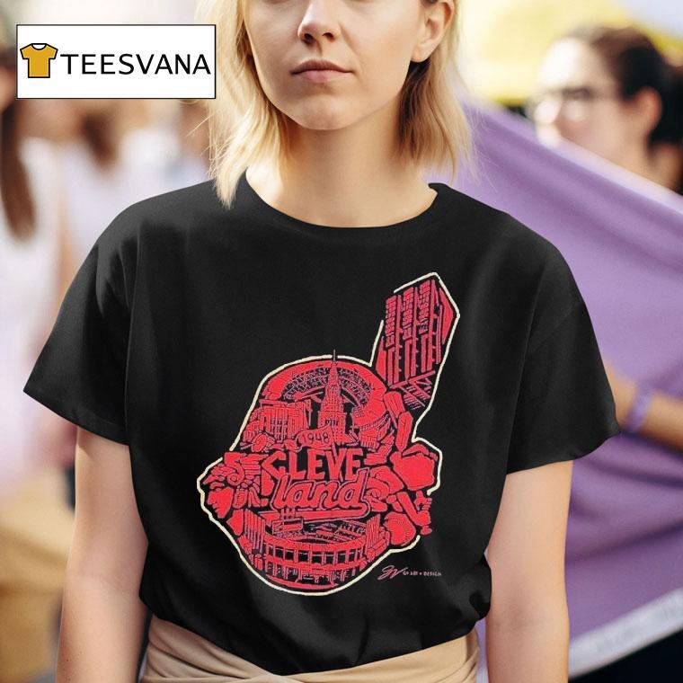  The History Of Cleveland Guardians Head Masco T Shirt
