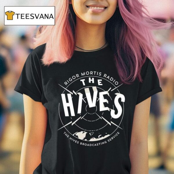 The Hives Rigor Mortis Radio Broadcasting Service Tower T Shirt