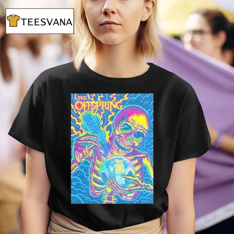 The Offspring At Washington State Fair In Puyallup On August Skeleton T Shirt