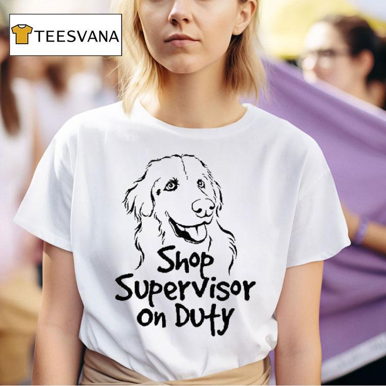  The Questionable Garage Shop Supervisor On Duty T Shirt