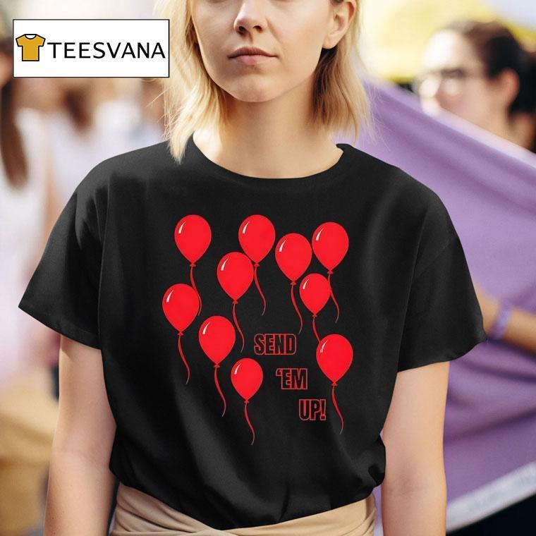  Touchdown Balloons Send Em Up T Shirt