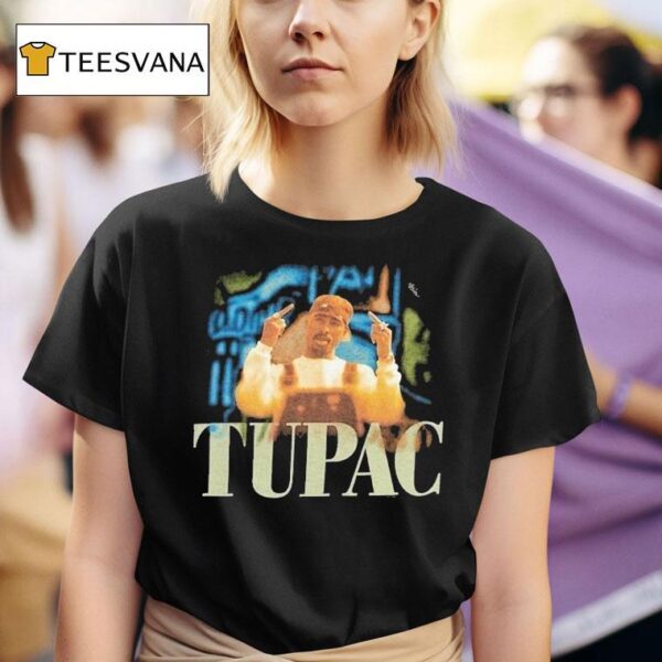 Tupac Shakur Middle Fingers T Shirt