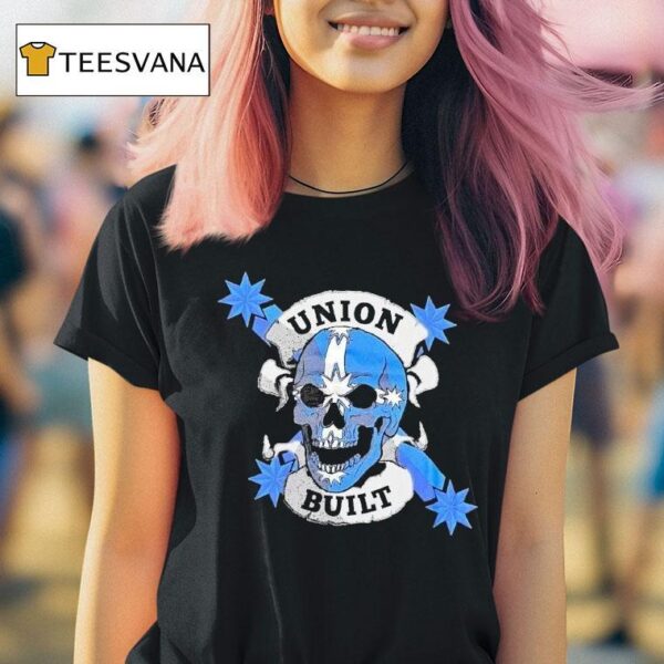 Victoria Cfmeu Union Built Fear Stops You Skull T Shirt