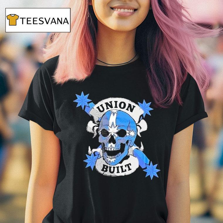  Victoria Cfmeu Union Built Fear Stops You Skull T Shirt