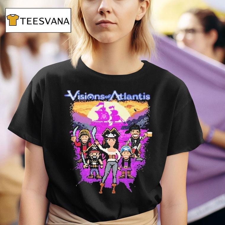  Visions Of Atlantis Bit Party Pirates T Shirt