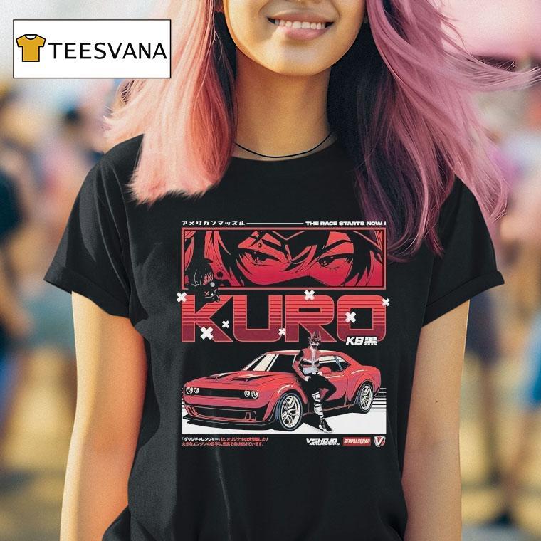  Vshojo X Senpai Squad Kuro The Race Starts Now T Shirt