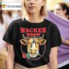 Wacken Open Air Bull Take Me Down To Heavy Metal City Where The Grass Is Green And The Cows Are Pretty Rose T Shirt
