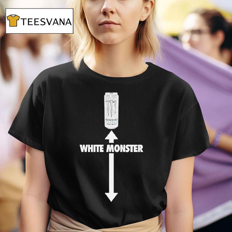  White Monster Energy Zero Ultra T Shirt
