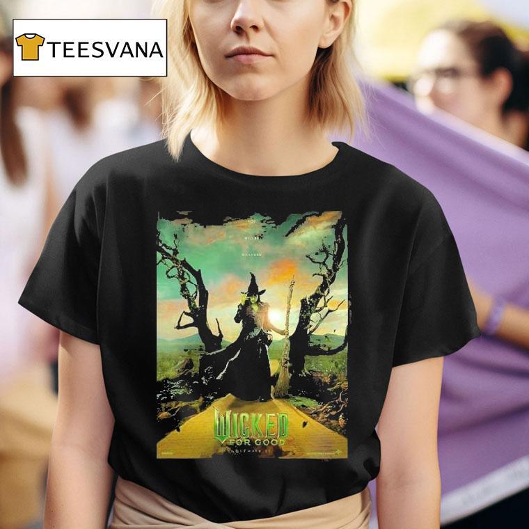  Wicked For Good Movie Featuring Cynthia Erivo As Elphaba On November   Dark Fantasy Witch T Shirt