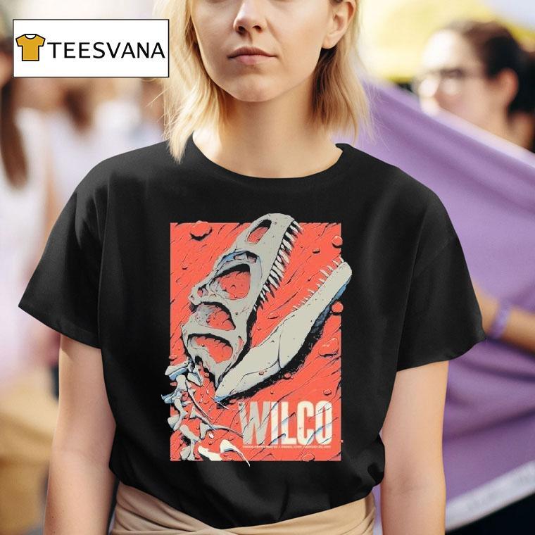  Wilco Ogden Utah At Ogden Amphitheater On August   The T Rex Bones T Shirt