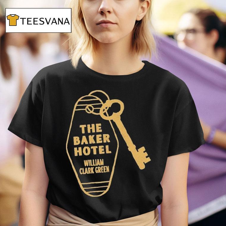  William Clark Green The Baker Hotel Skeleton Key Tour T Shirt