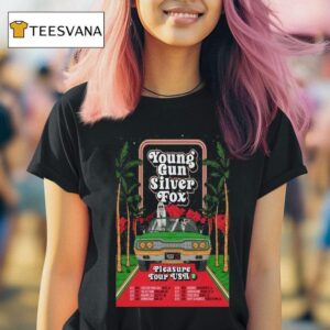 Young Gun Silver Fox Pleasure Tour Usa Summer T Shirt