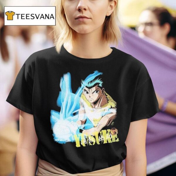Yusuke Spirit Wave Mega Yuyu Hakusho T Shirt