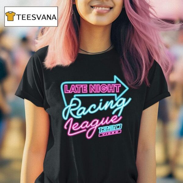 Video Late Night Racing League Neon T Shirt