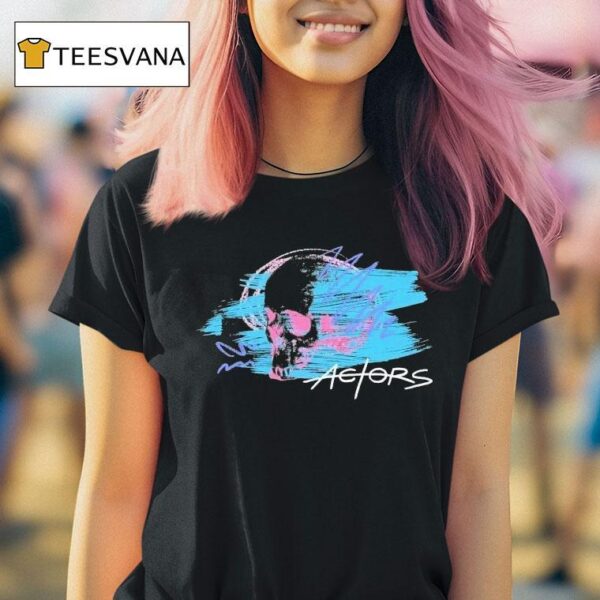 Actors Painted Skull T Shirt
