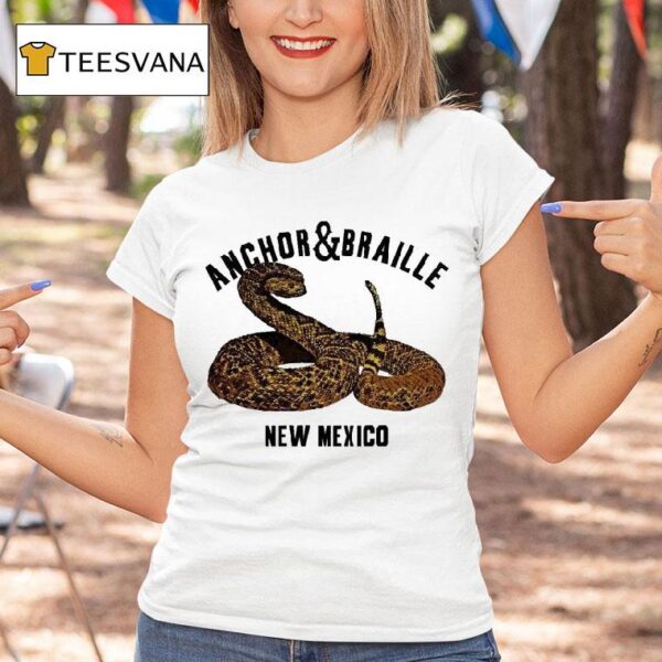 Anchor Braille New Mexico Rattle Snake T Shirt