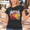 Angry Runs Nfl Tour Helmet Skull Flames T Shirt