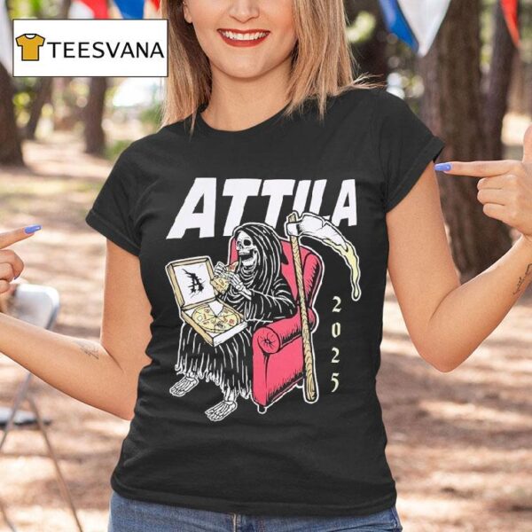 Attila Pizza Grim Reaper Sofa T Shirt