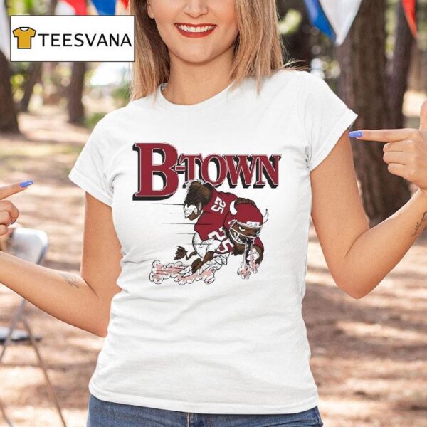 B Town Indiana Hoosiers Mascot Football T Shirt