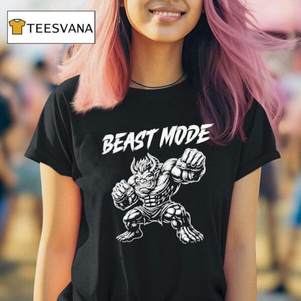 Beast Mode Muscled Bull T Shirt