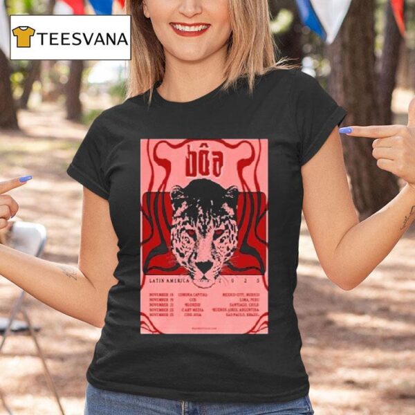 Boa Latin America Tour Dates Leopard T Shirt