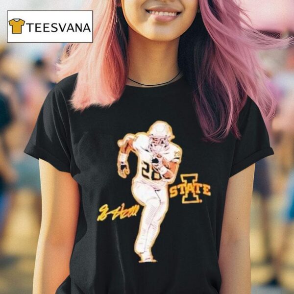 Breece Hall Superstar Pose Iowa Hawkeyes T Shirt