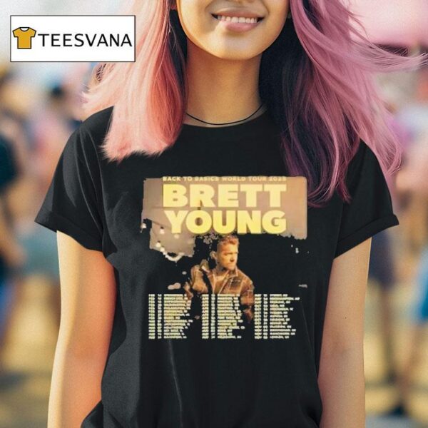 Brett Young Back To Basics World Tour Dates T Shirt