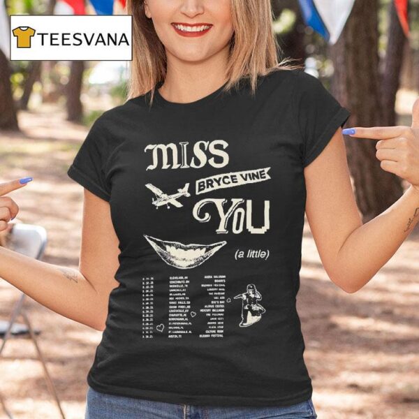 Bryce Vine Miss You A Little Tour T Shirt