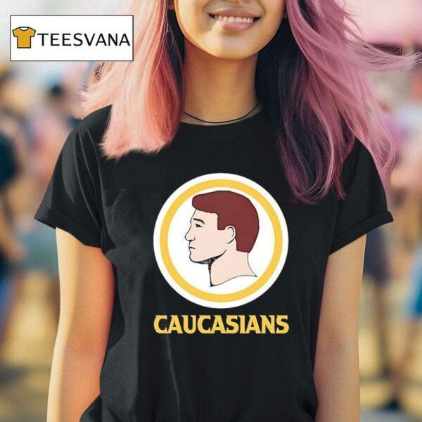 Caucasians Style Washington Commanders Logo Parody T Shirt