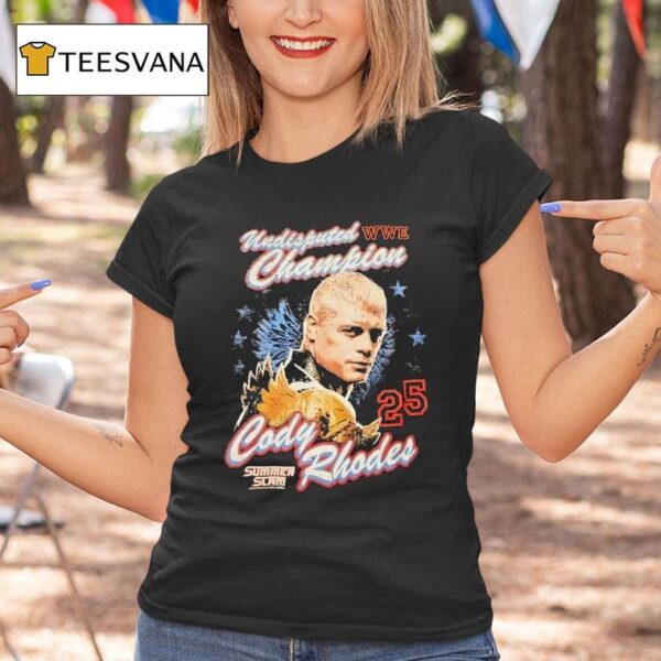 Cody Rhodes Summerslam Undisputed Wwe Champion T Shirt