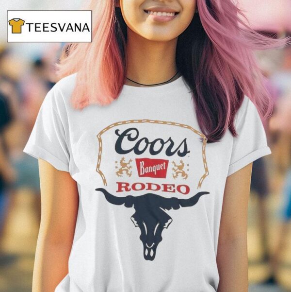 Coors Banquet Rodeo Longhorn Brass Tacks T Shirt