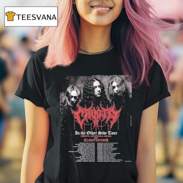 Crypta At North America In The Other Side Tour Dates With Claustrofobia Dark Metal T Shirt