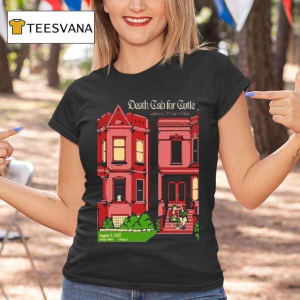 Death Cab For Cuite Aug The Chicago Theatre In Chicago Il T Shirt