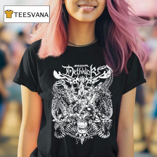 Dethklok Snake Bones Skull T Shirt