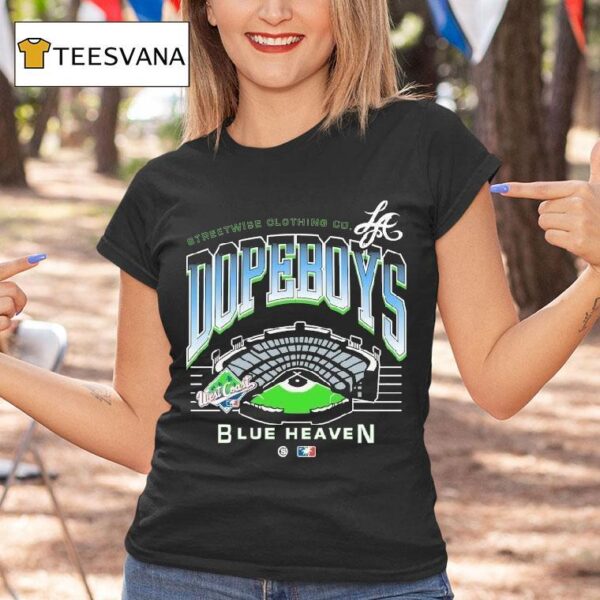 Dopeboys Blue Heaven Streetwise West Coast Stadium T Shirt