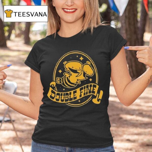Double Fine Golden Two Headed Baby T Shirt