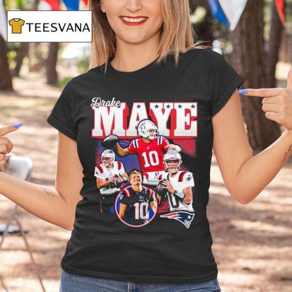 Drake Maye New England Patriots Notorious T Shirt