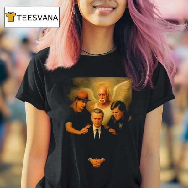 Gavin Newsom And Hulk Hogan Tucker Carlson The Chosen One A Fantastic T Shirt