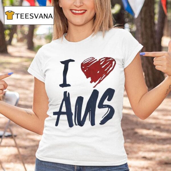 I Love Aus T Shirt