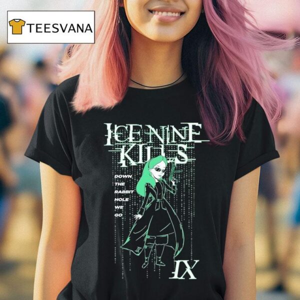 Ice Nine Kills Malice In Wonderland From Regions Beyond Down The Rabbit Hole We Go T Shirt