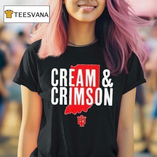 Indiana Hoosiers Hometown Cream And Crimson T Shirt