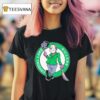 Jason Voorhees In The Style Of The Boston Celtics Logo T Shirt