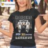Ken Stabler And Jim Plunkett Las Vegas Raiders Legends Skyline Signatures T Shirt