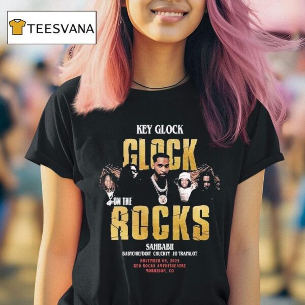 Key Glock On The Rock Show On November Th At Red Rocks Park And Amphitheatre In Morrison Co T Shirt