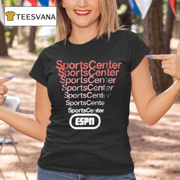 Kyle Brandt Wearing Sports Center Espn T Shirt