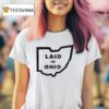 Laid In Ohio Map T Shirt