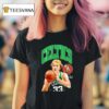 Larry Bird Boston Celtics Basketball Signature T Shirt